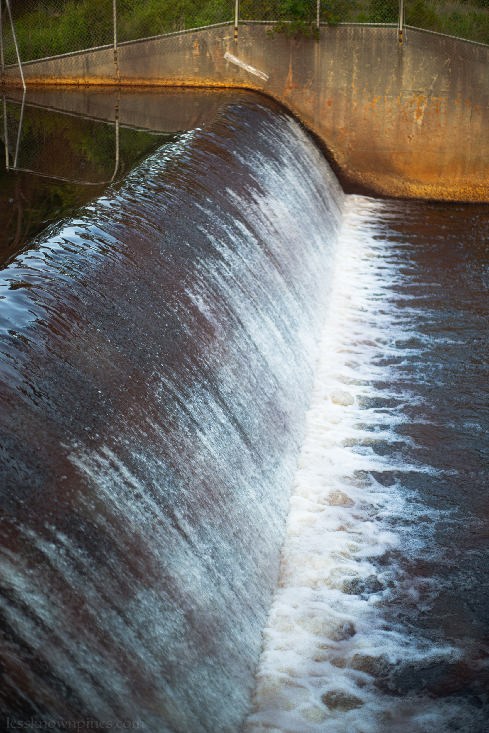 Pond waterfall
