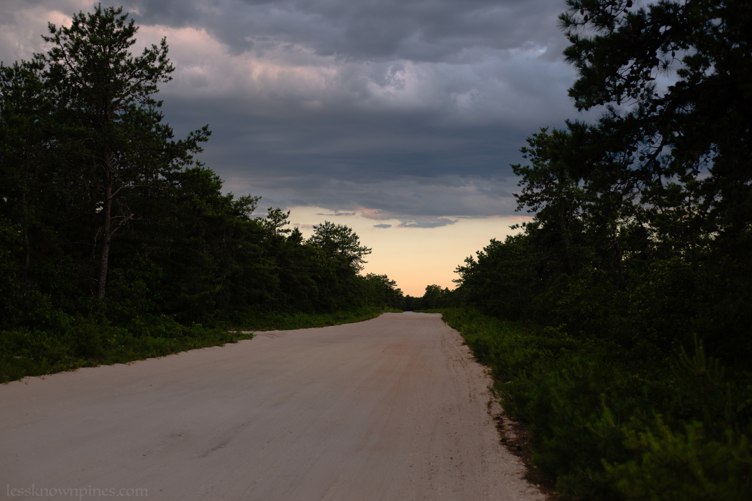 Sand and gravel road