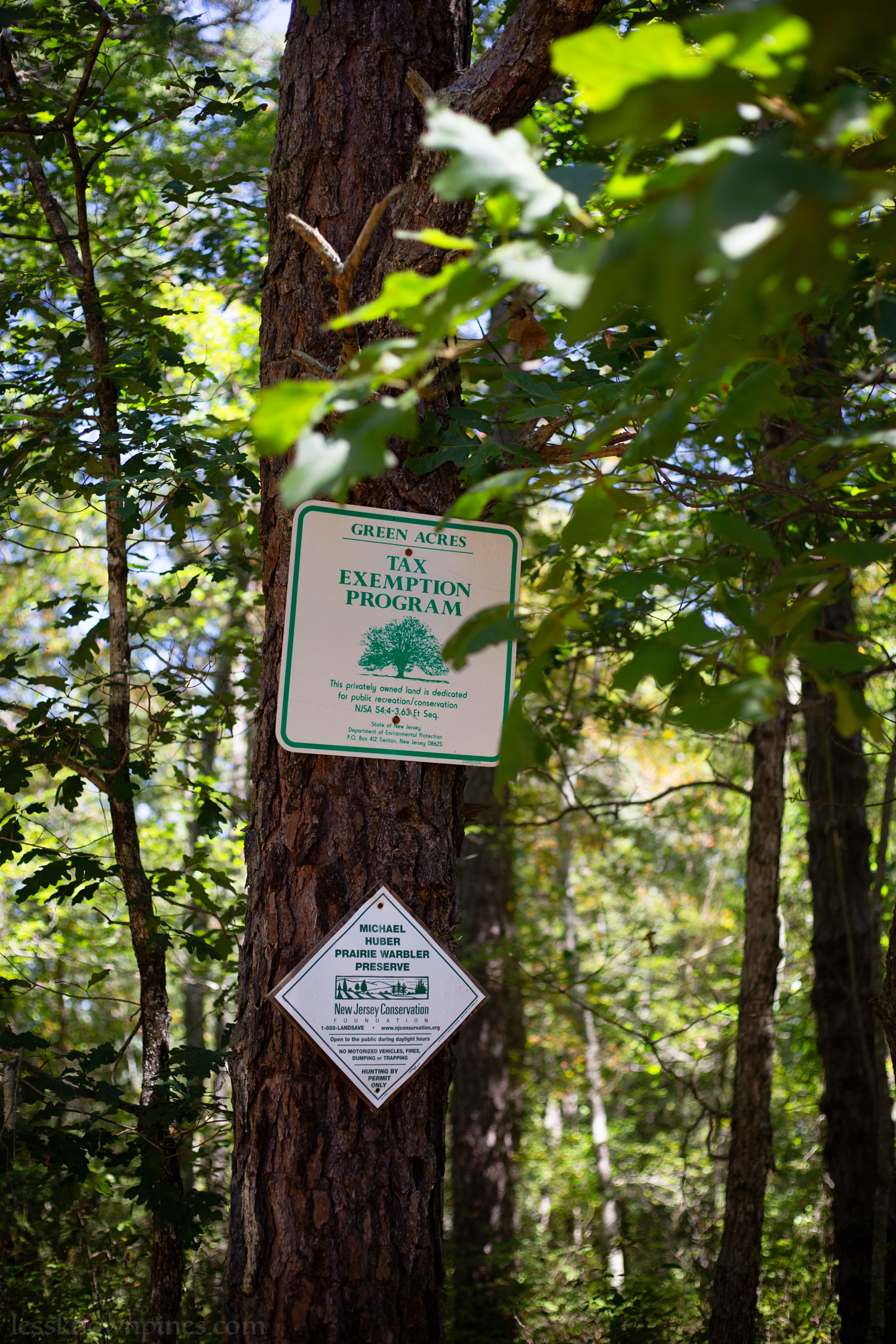 Michael Huber preserve enterance signs