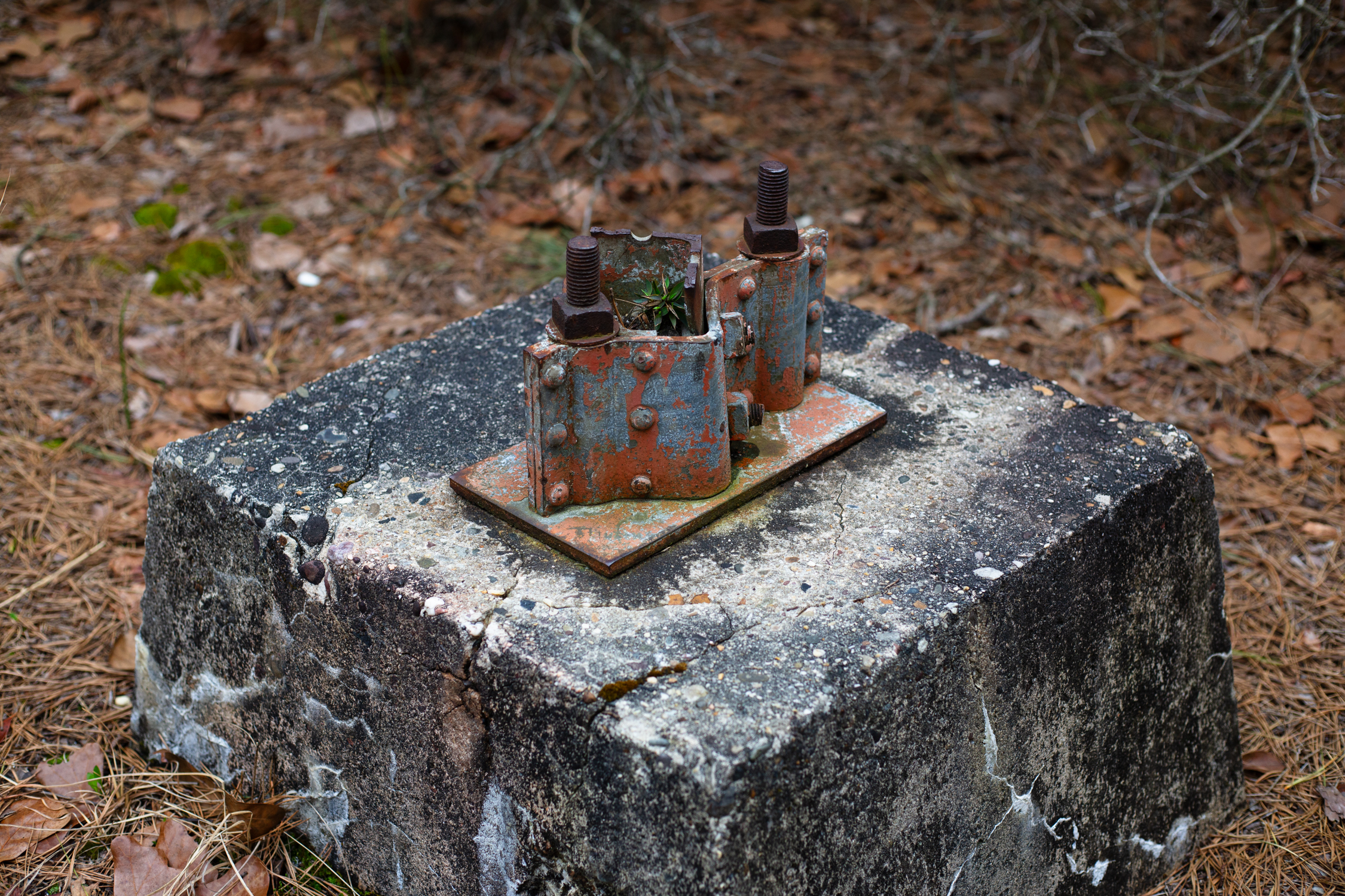Original foundation stone and connector plate